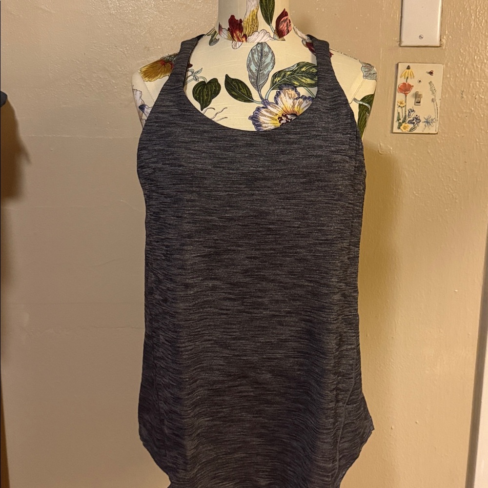 Lululemon Heathered Gray Tank Top 2 n 1